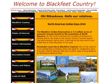 Tablet Screenshot of blackfeetcountry.com